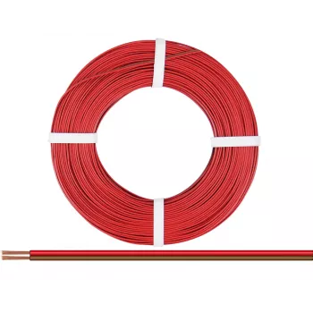Donau Elektronik 218-08-25 Litze 2 x 0,14 mm² rood, bruin 25 m