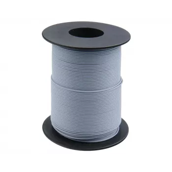 Donau Elektronik 119-19 Litze aansluitdraad 0,14 mm² grijs 100 m