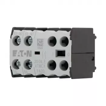 Eaton 20DILE hulpcontactblok, 45 x 86 x 58 mm, -25 tot 50 °C, zwart/wit 010208