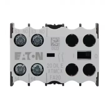 Eaton 20DILE hulpcontactblok, 45 x 86 x 58 mm, -25 tot 50 °C, zwart/wit 010208
