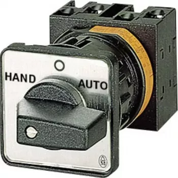 Eaton T0-2-8211/E 2-polige tuimelschakelaar, zwart/metaalkleurig 022234