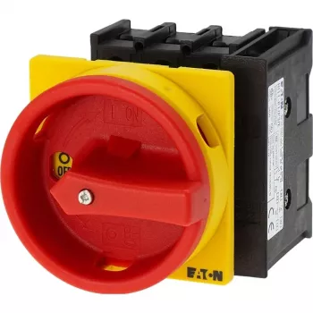 EATON P1-32/EA/SVB/HI11 hoofdschakelaar, 3-polig, 32 A, schakelpaneelmontage, rood/geel 072567