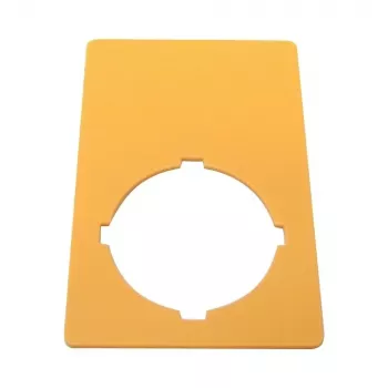 Eaton M22-XZK1-D99 noodstop-bord, geel, 90x90mm, NOODSTOP 121089