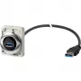 Eaton M30C-FUSB-60 inbouw USB 3.0 Type-A bus met 1,5 m kabel, metalen frontring Y7-187084