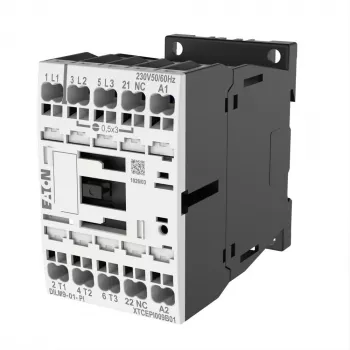 Eaton DILM9-01(24VD) vermogensrelais, 3-polig, 9 A, 24 V DC spoel 199238