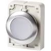 Eaton M30C-FDRL-W vlakke ronde drukknop-bediening, chroom sierring, wit 182950