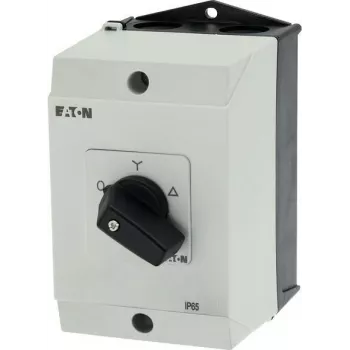 Eaton T0-4-8410/I1 3-polige AAN-UIT tuimelschakelaar, 20 A, frontmontage, zwart/wit 207140