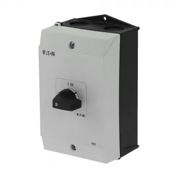 Eaton P1-25/I2 3-polige hoofdschakelaar 25 A, zwart/witte tuimelschakelaar, frontplaatmontage 207299