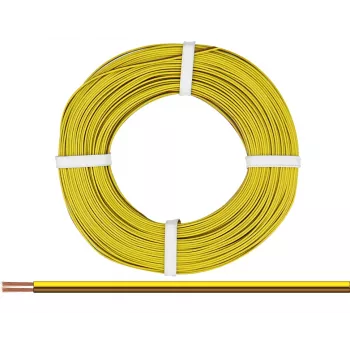Donau Elektronik 218-38-25 litze 2 x 0,14 mm² bruin, geel 25 m