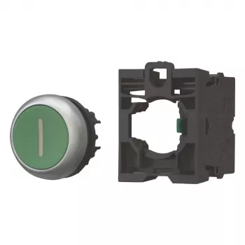 Eaton M22-D-G-X1-K10-BVP drukknop met kunststof frontring, groen, 1 NO 110937