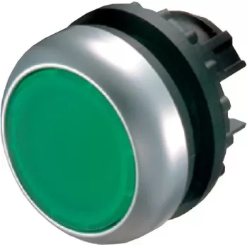 Eaton M22-DRL-G drukknopschakelaar, zwart/groen/metaalkleurig 216948