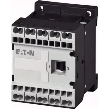 Eaton DILEM-01-G-C(24VDC) mini-contactor, 3-polig, 1 NC, 24 V DC spoel, 9 A, 4 kW, IP20, zwart/wit 230167