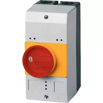 Eaton CI-PKZ0-GRM lege behuizing met noodstopschakelaar, 158 x 80 x 126 mm, rood/geel 260104