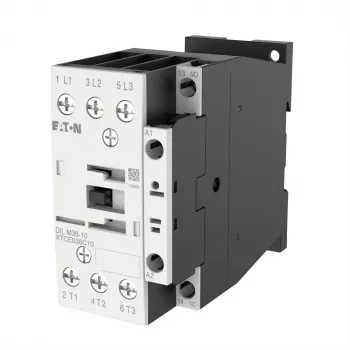 Eaton DILM38-10 vermogenscontact, 230 V AC 50 Hz / 240 V AC 60 Hz spoel, 3-polig, 38 A, 1 NO hulpcontact 112428