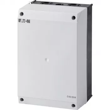Eaton CI-K4-125 lege behuizing voor montageplaat, 160 x 240 x 125 mm, lichtgrijs (RAL 7035) / zwart (RAL 9005) 206897