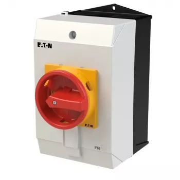 Eaton T3-3-8342/I2/SVB 6-polige hoofdschakelaar, 32 A, rood/geel 207208