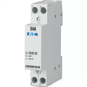 Eaton Z-SCH230/1/25-20 modulair contact, 230V AC spoel, 25A, 2 NO, 1 module 120853