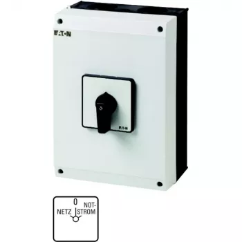 Eaton T5-4-8902/I5 4-polige hoofdschakelaar 63 A, zwart/wit 207214