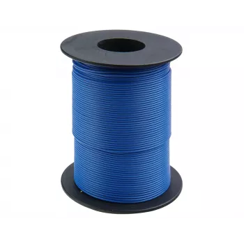Donau Elektronik 119-12 soepele draad 1 x 0,14 mm² blauw 100 m