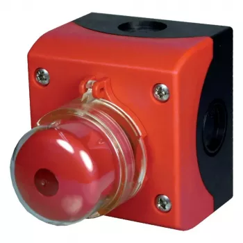 Eaton M22-SOL-PVLPL11-2 PV-brandweerschakelaar, 1NO 1NC, rood
