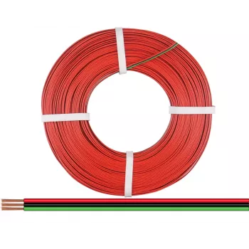 Donau Elektronik 318-014-50 soepele draad 3 x 0,14 mm² rood, groen, zwart 50 m