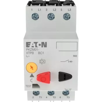 Eaton PKZM01-10 motorbeveiligingsschakelaar, 10 A, 4 kW/400 V, drukbediening