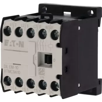 EATON DILEM-10 mini-contactor, 3-polig, 24 V AC 50 Hz spoel, 9 A AC-3, 1 NO hulpcontact 010005