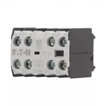 EATON 04DILE hulpcontactblok, 4 NC, gedwongen geleid, frontmontage, voor DILM7-DILM38 contactors 010256