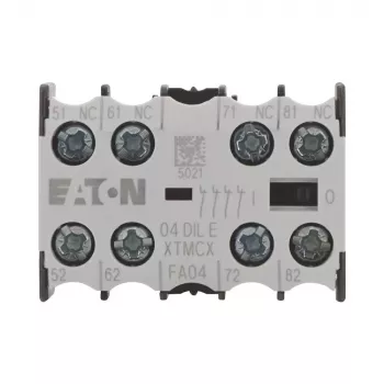 EATON 04DILE hulpcontactblok, 4 NC, gedwongen geleid, frontmontage, voor DILM7-DILM38 contactors 010256