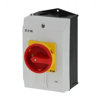 Eaton P1-40/I2H/SVB aan-uitschakelaar met noodstopschakelaar, vergrendelbaar, 40 A, 690 V, 1 x 90°, grijs/zwart/rood/geel 199922