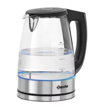 Bartscher glazen waterkoker 1,7L met 6 temperatuurinstellingen en LED-display 200135