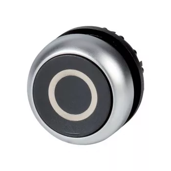 Eaton M22-D-S-X0 drukknopschakelaar, zwart/metaalkleurig 216609