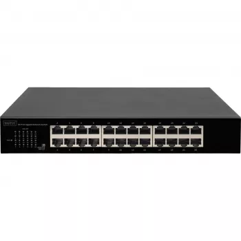 DIGITUS DN-80113-1 24-poorts Gigabit-switch, 19-inch rackmontage, 48 Gbps, unmanaged
