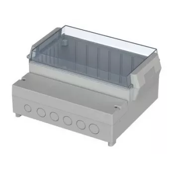 Bopla RCP 2000 regelaarbehuizing, 213 x 185 x 104,5 mm, ABS/PC, lichtgrijs 41200309