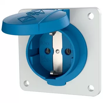 Mennekes 11031F Schuko-opbouwstopcontact, 16 A, 230 V, IP54, blauw