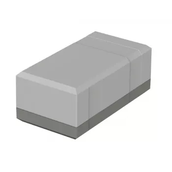 Bopla EG 1250 tafelbehuizing, 125 x 67 x 50 mm, polystyreen, lichtgrijs RAL 7035 32125002