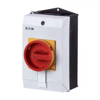 Eaton T0-4-15682/I1/SVB 6-polige nokkenschakelaar 20A 690V AC met rood/gele greep 207161