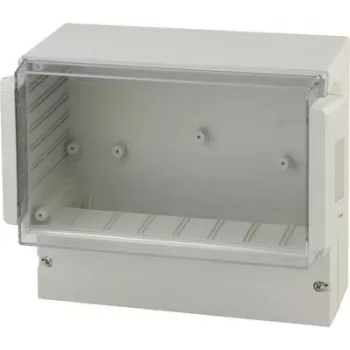 BOPLA RCP 3100 besturingsbehuizing, ABS-onderdeel, polycarbonaat deksel, lichtgrijs, 296 x 261 x 132,5 mm 41310109