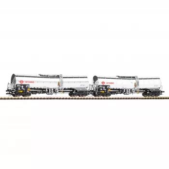PIKO 47683 TT 2-delige set ketelwagens chemie Ermewa tijdperk VI