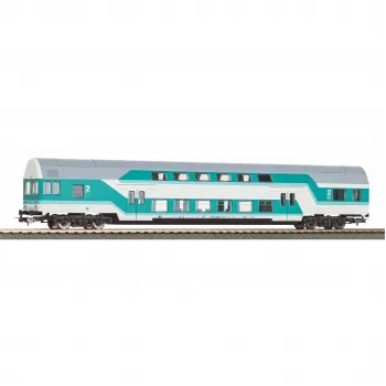 PIKO 53109 H0 dubbeldeks stuurstandrijtuig DBmq 776 mintgroen DR tijdperk IV