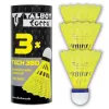 TALBOT torro Tech 350 nylon badminton shuttle, gemiddelde snelheid, geel/blauw, 1 stuk 479113