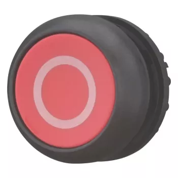 Eaton M22S-D-R-X0 drukknop, rood/zwart, kunststof, IP66/IP67/IP69, 29,7 mm x 29 mm 216606
