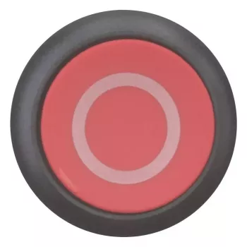 Eaton M22S-D-R-X0 drukknop, rood/zwart, kunststof, IP66/IP67/IP69, 29,7 mm x 29 mm 216606
