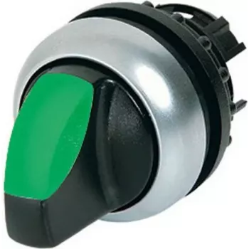 Eaton M22-WRLK-G verlichte keuzeschakelaar-bediening, 2 standen, vergrendelend, zwart/groen/zilver 216827