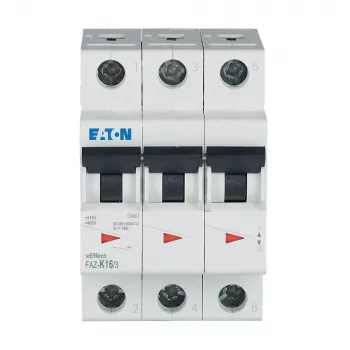 Eaton FAZ-K16/3 16 A 3-polige installatieautomaat met K-karakteristiek 278911