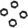 Reely 1:8 zelfborgende wielmoeren zwart 4 stuks (1528381)