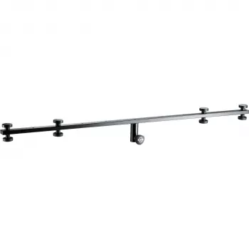 König & Meyer 21393 microfoon-galiearm - zwart, staal, 1455 mm, 3/8 inch schroefdraad, contragewicht inbegrepen 21393-070-55