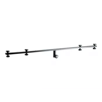 König & Meyer 21393 microfoon-galiearm - zwart, staal, 1455 mm, 3/8 inch schroefdraad, contragewicht inbegrepen 21393-070-55