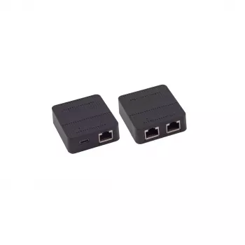 SHIVERPEAKS BS08-01102 2-poorts Gigabit handmatige netwerkswitch, ABS zwart