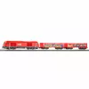 PIKO 57033 H0 kinderstartsets ÖBB goederentrein Rh 2016 met twee open Eaos-wagens